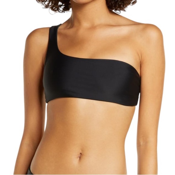 Jade Swim Apex One Shoulder Bikini Top in Black (S) - Picture 15 of 15
